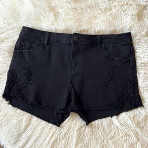 Women's Black Denim Shorts Joe Boxer Size 9